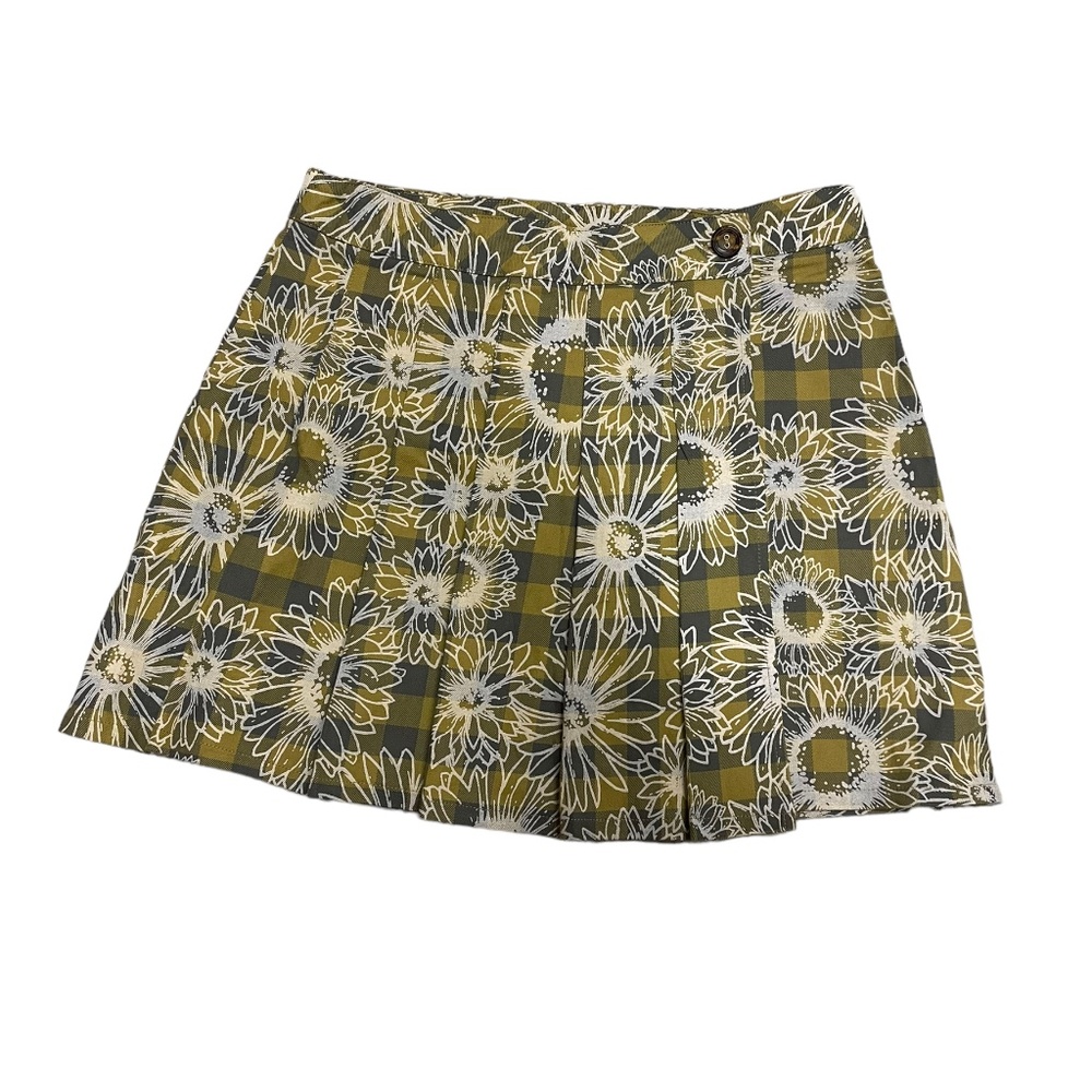 Urban Outfitters | Sunflower Pleated Plaid Skirt M Medium